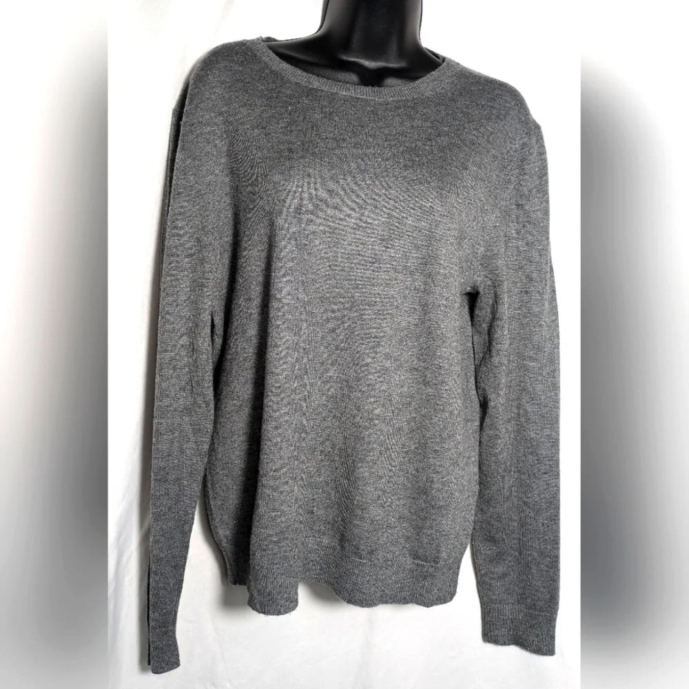 Just No‎ Logo brand silk and wool long sleeve crew neck sweater | Size L